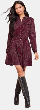 Friends Like These Košeľové šaty  farba lesného ovocia