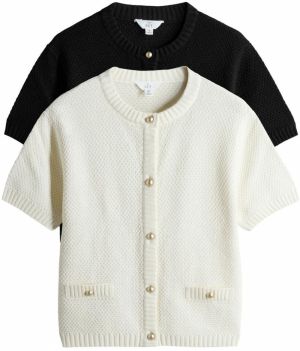 The Set Kardigán  čierna / biela