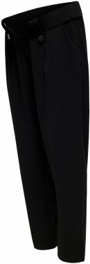 Only Maternity Plisované nohavice 'OLMSANIA'  čierna