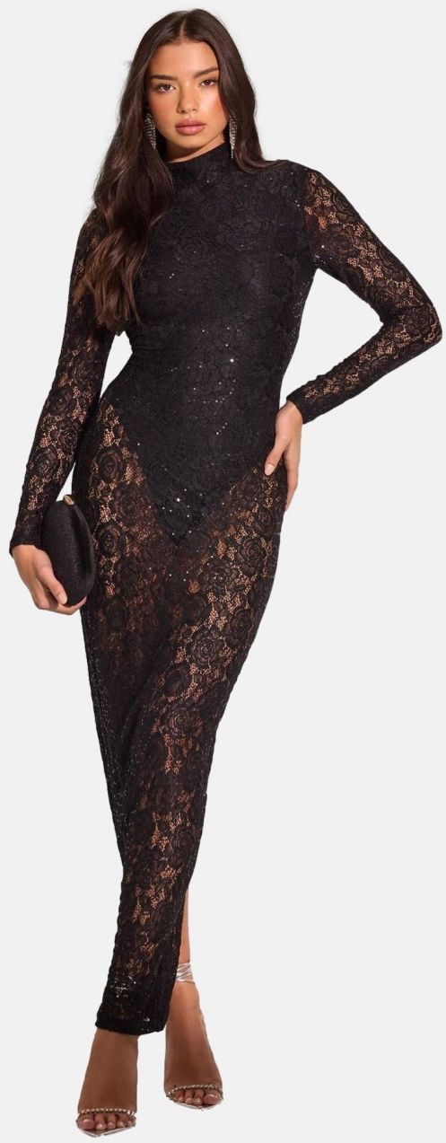 Lipsy Šaty  čierna