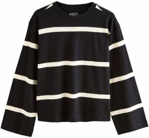 Next Tričko  čierna / prírodná biela