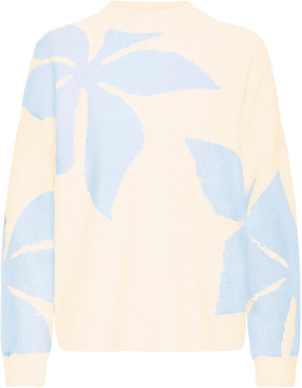 b.young Sveter 'BYOMEA'  piesková / svetlomodrá