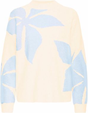 b.young Sveter 'BYOMEA'  piesková / svetlomodrá