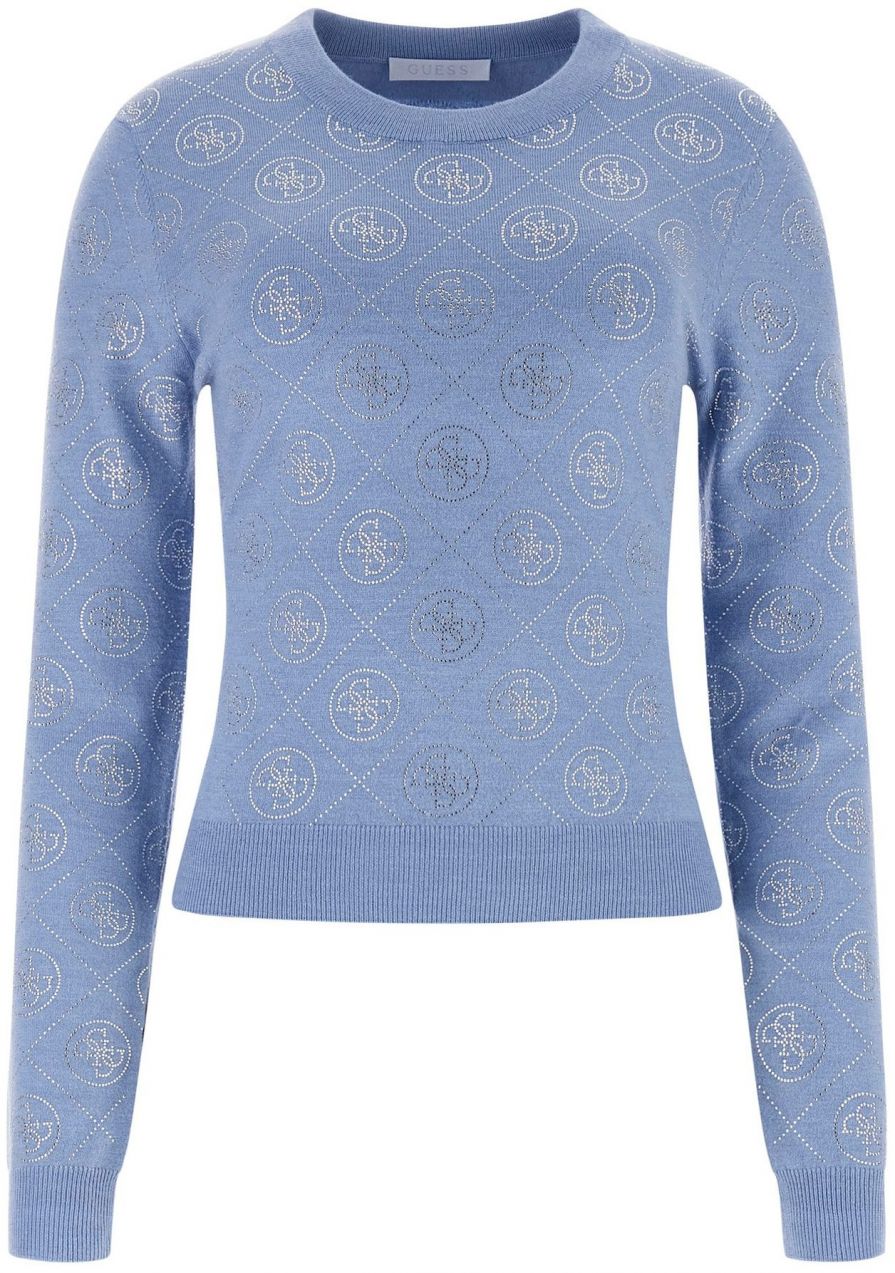 GUESS Sveter  svetlomodrá
