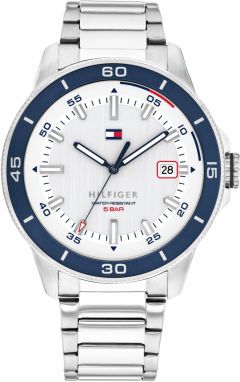 TOMMY HILFIGER Analógové hodinky 'REMY'  modrá / strieborná