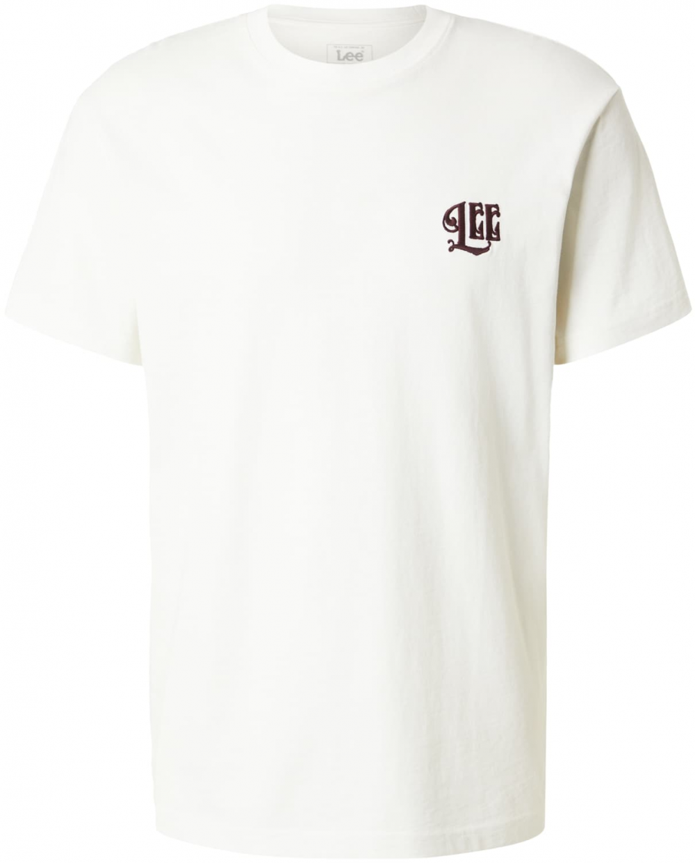 Lee Tričko  vínovo červená / šedobiela