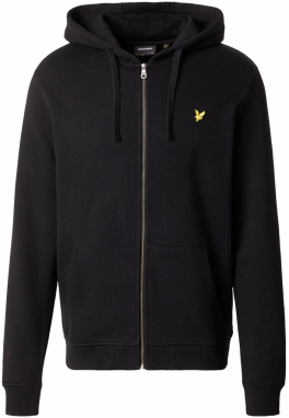 Lyle & Scott Tepláková bunda 'Football World'  žltá / čierna / biela