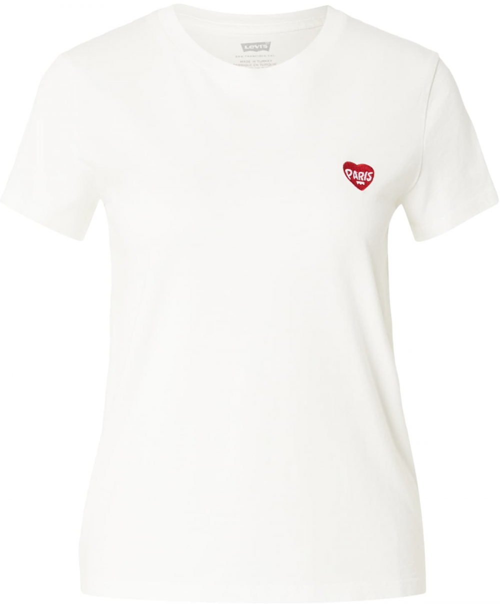 LEVI'S ® Tričko 'PERFECT'  červená / biela