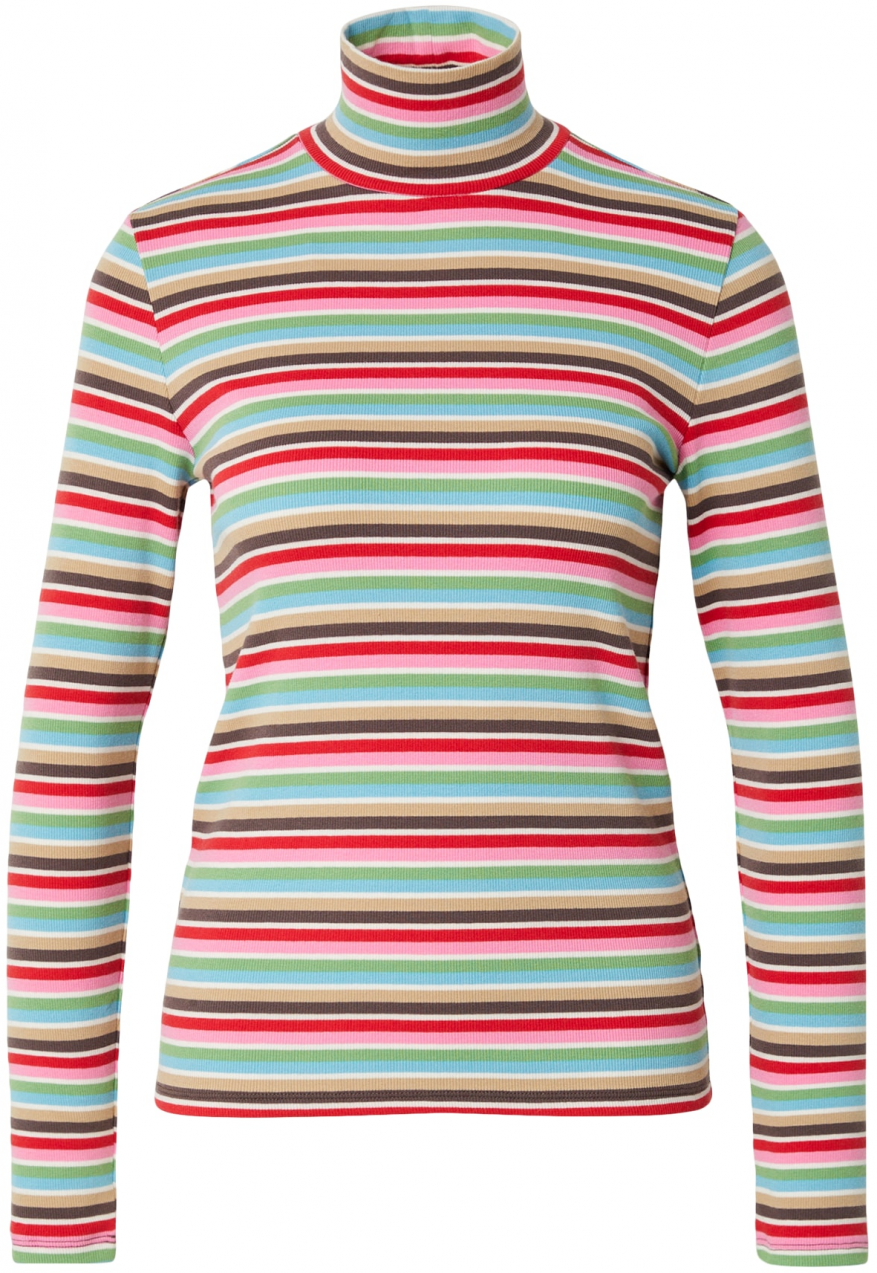 GAP Tričko  tmavohnedá / ružová / červená / biela