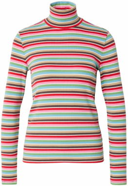 GAP Tričko  tmavohnedá / ružová / červená / biela