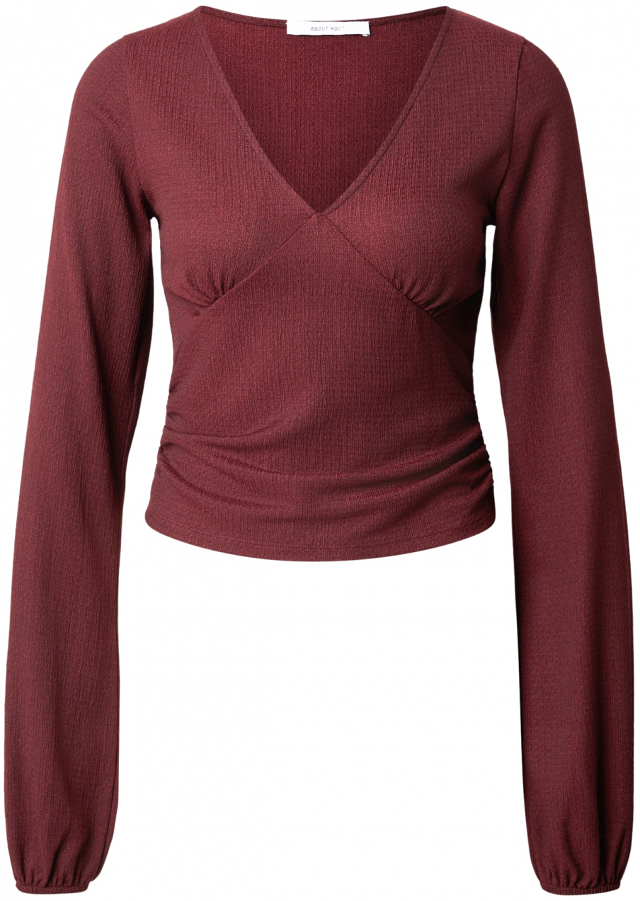 ABOUT YOU Tričko 'Janina'  vínovo červená