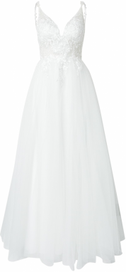 LUXUAR Večerné šaty  biela