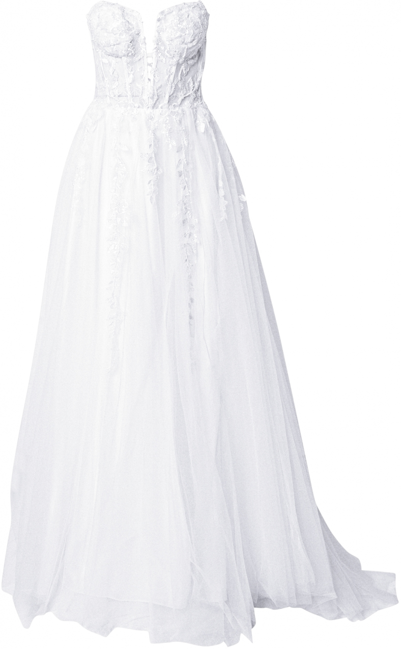 LUXUAR Večerné šaty  slonová kosť