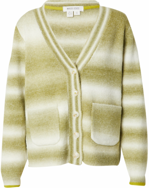 WHITE STUFF Kardigán 'JAMIE'  svetlozelená / šedobiela