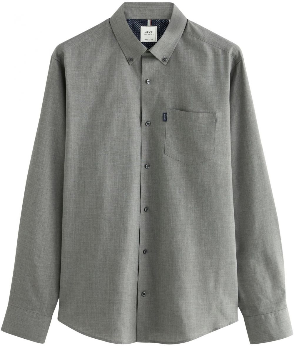 Next Košeľa  sivá melírovaná