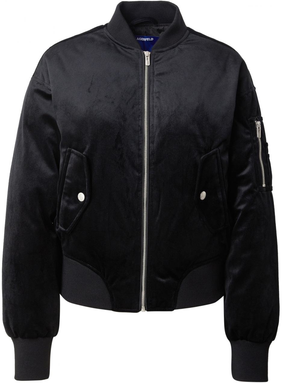 KARL LAGERFELD JEANS Prechodná bunda  čierna