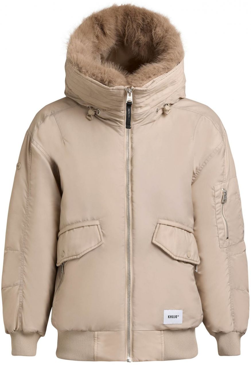 khujo Zimná bunda 'Cela'  svetlobéžová