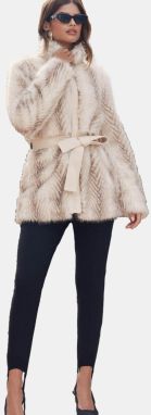 Lipsy Prechodný kabát  krémová