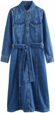 Next Košeľové šaty  modrá denim