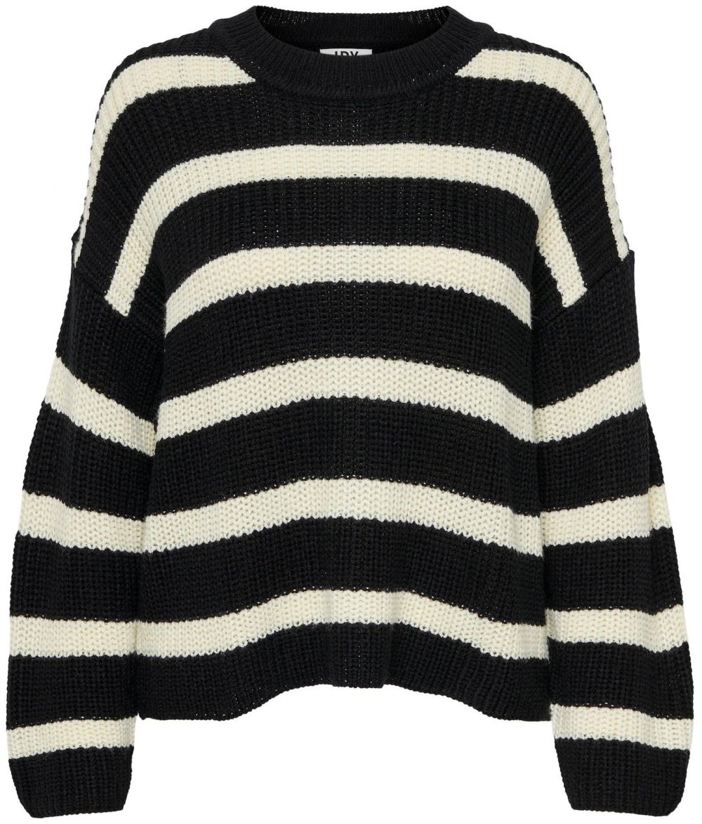 JDY Oversize sveter 'JDYJusty'  krémová / čierna