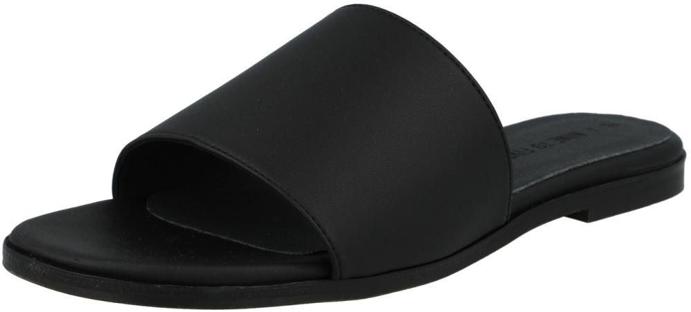 NINE TO FIVE Šľapky  čierna