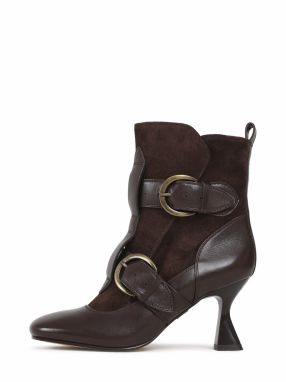 BRONX Členkové čižmy 'Xar-A'  čokoládová