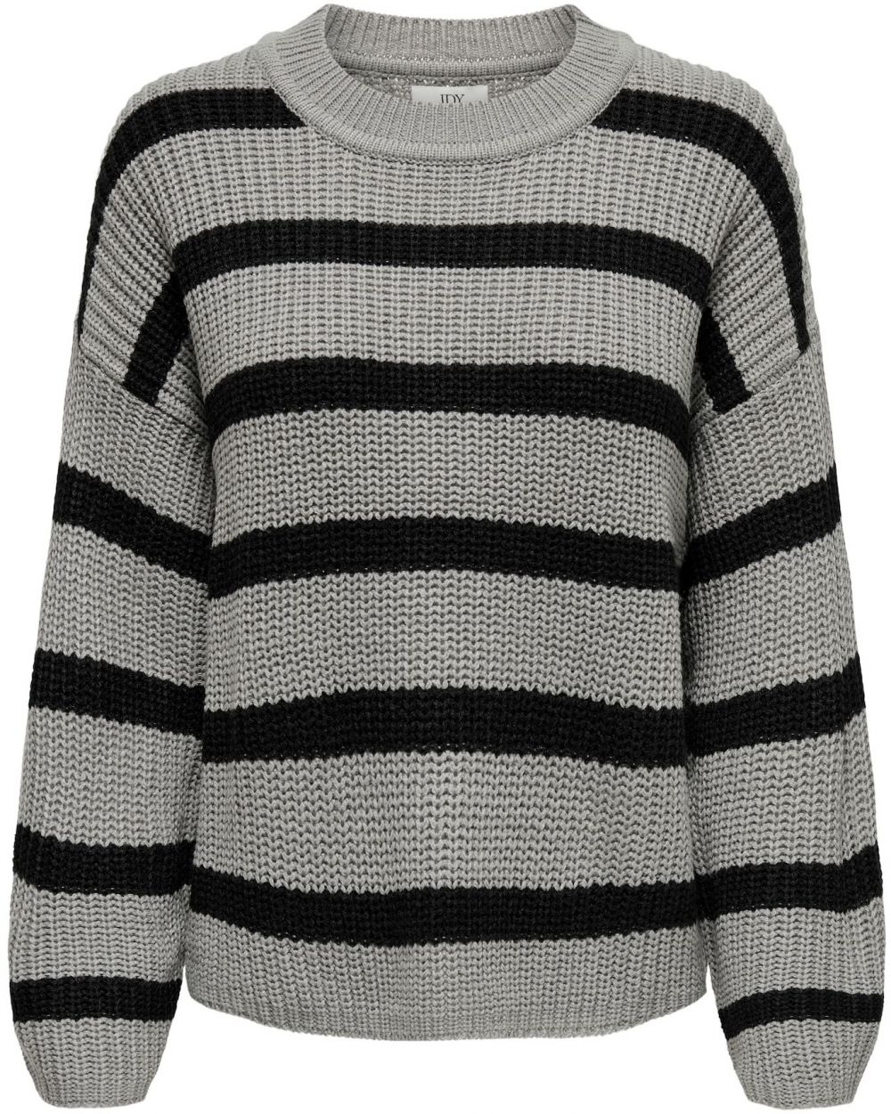 JDY Oversize sveter 'JDYJusty'  sivá / čierna