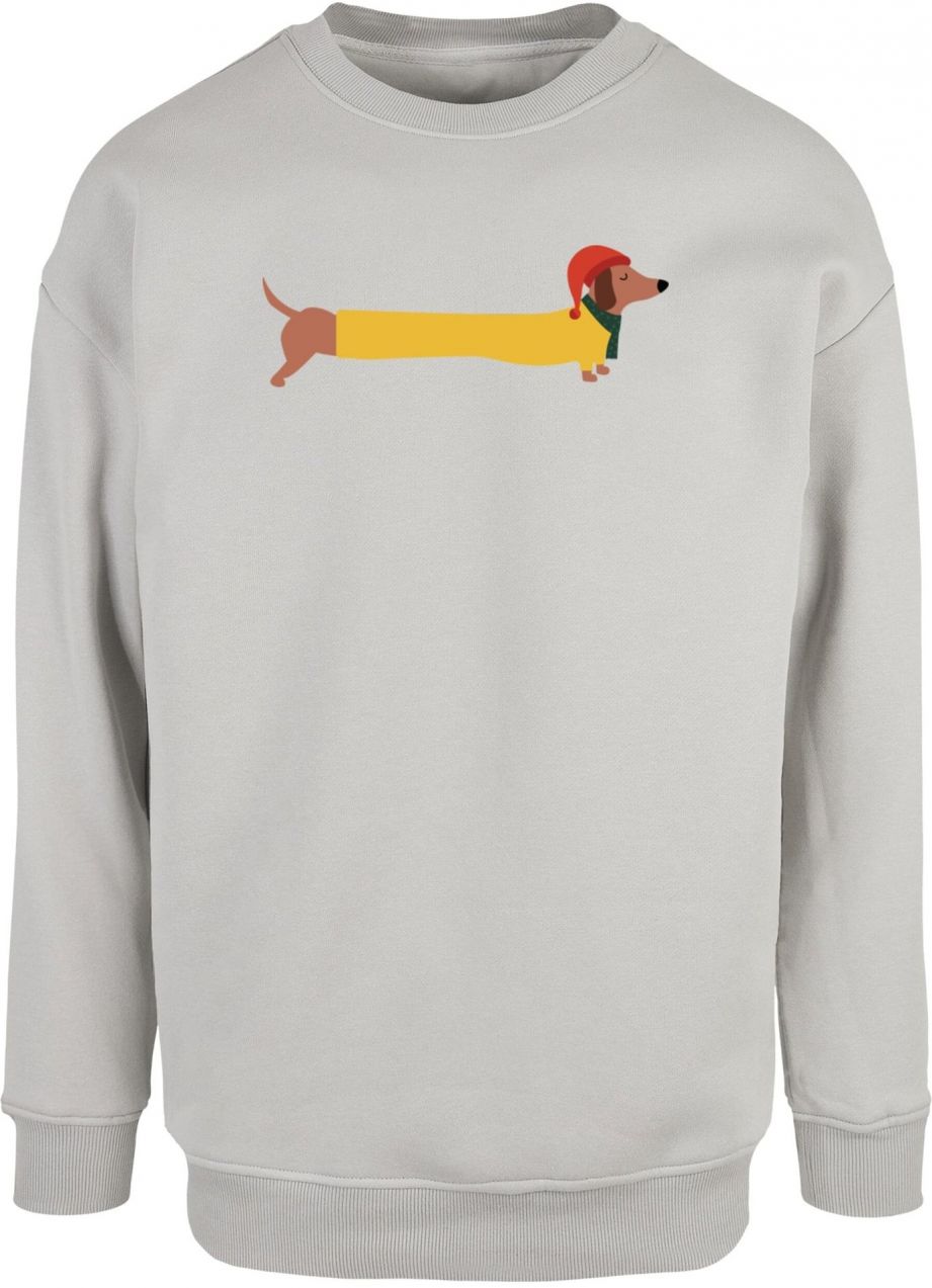 Merchcode Mikina 'Christmas Dog'  hnedá / žltá / sivá
