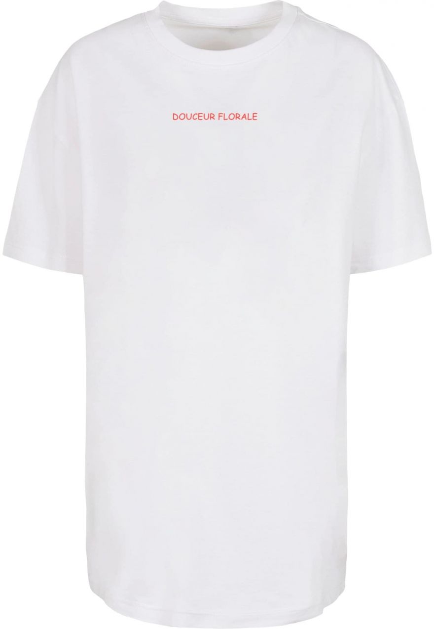 Merchcode Tričko 'Douceur Florale'  svetlooranžová / ružová / červená / biela