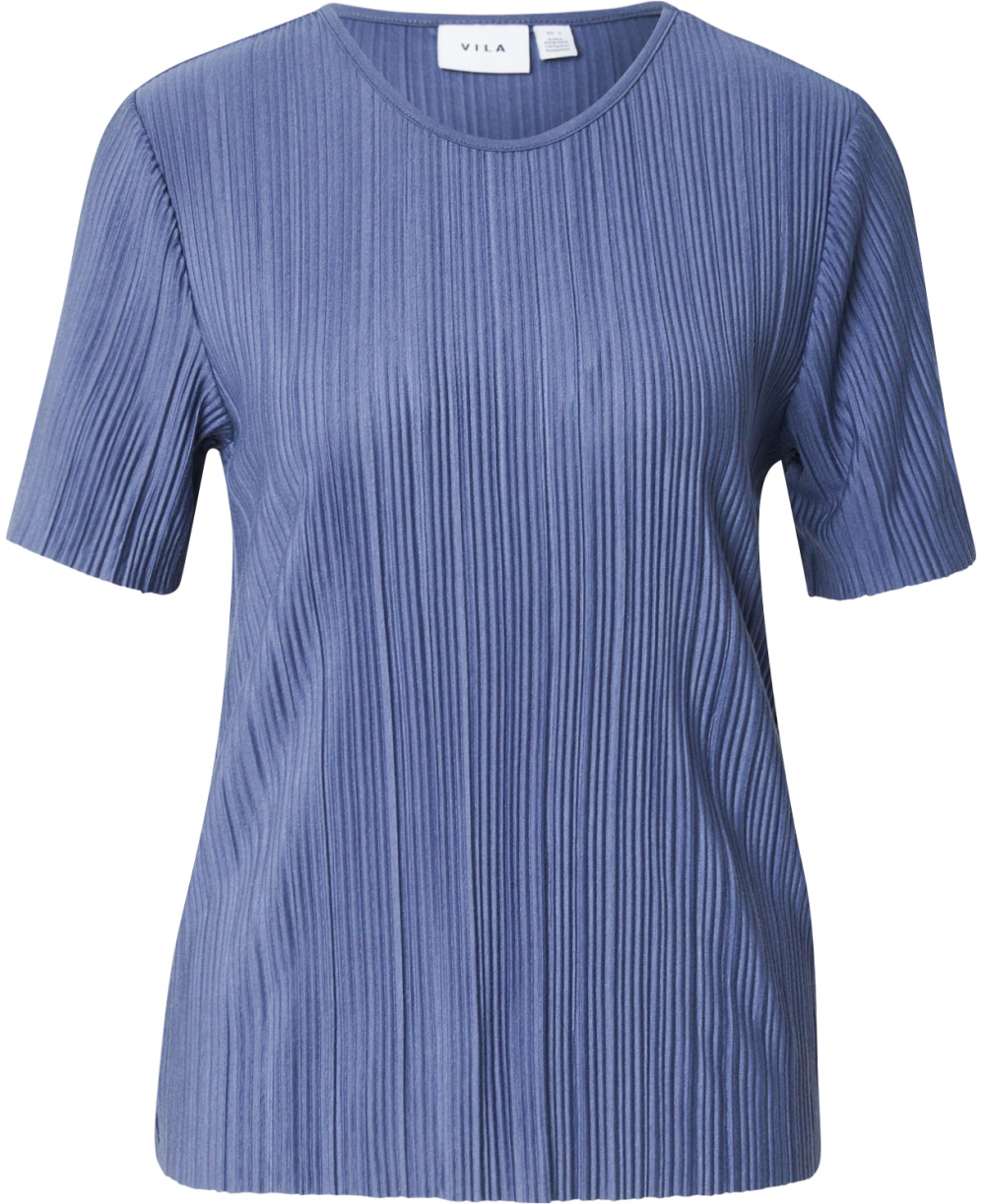 VILA Tričko 'VIPlisa'  zafírová