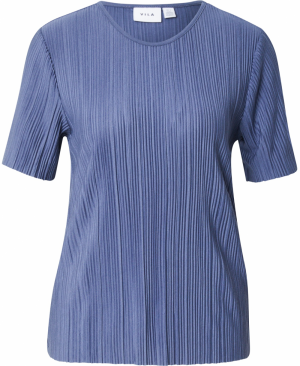 VILA Tričko 'VIPlisa'  zafírová