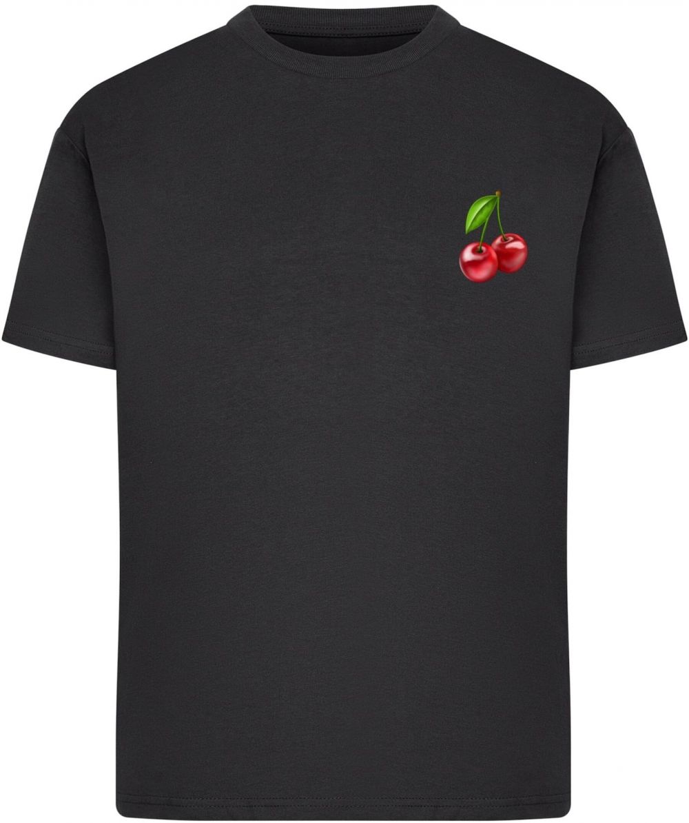 Merchcode Tričko 'Cherries 2'  zelená / červená / čierna