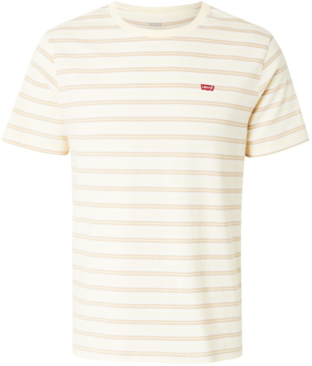 LEVI'S ® Tričko 'Original Housemark'  piesková / tmavošedá / biela