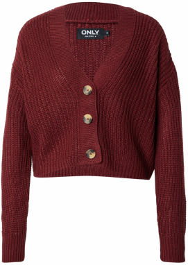 ONLY Oversize kardigán 'ONLCarol'  tmavočervená