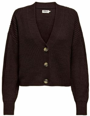 ONLY Oversize kardigán 'ONLCarol'  tmavohnedá
