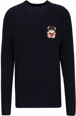 19V69 ITALIA Sveter 'Enrico Aprés'  námornícka modrá / svetlomodrá / svetlohnedá / červená