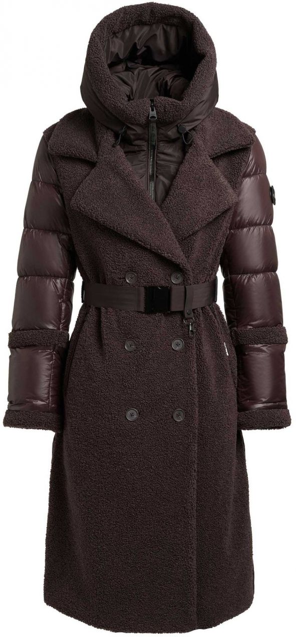 khujo Prechodný kabát 'Kalmia'  tmavohnedá