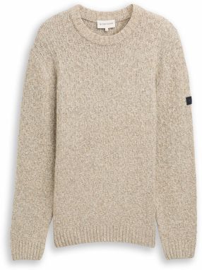 TOM TAILOR Sveter  biela ako vlna