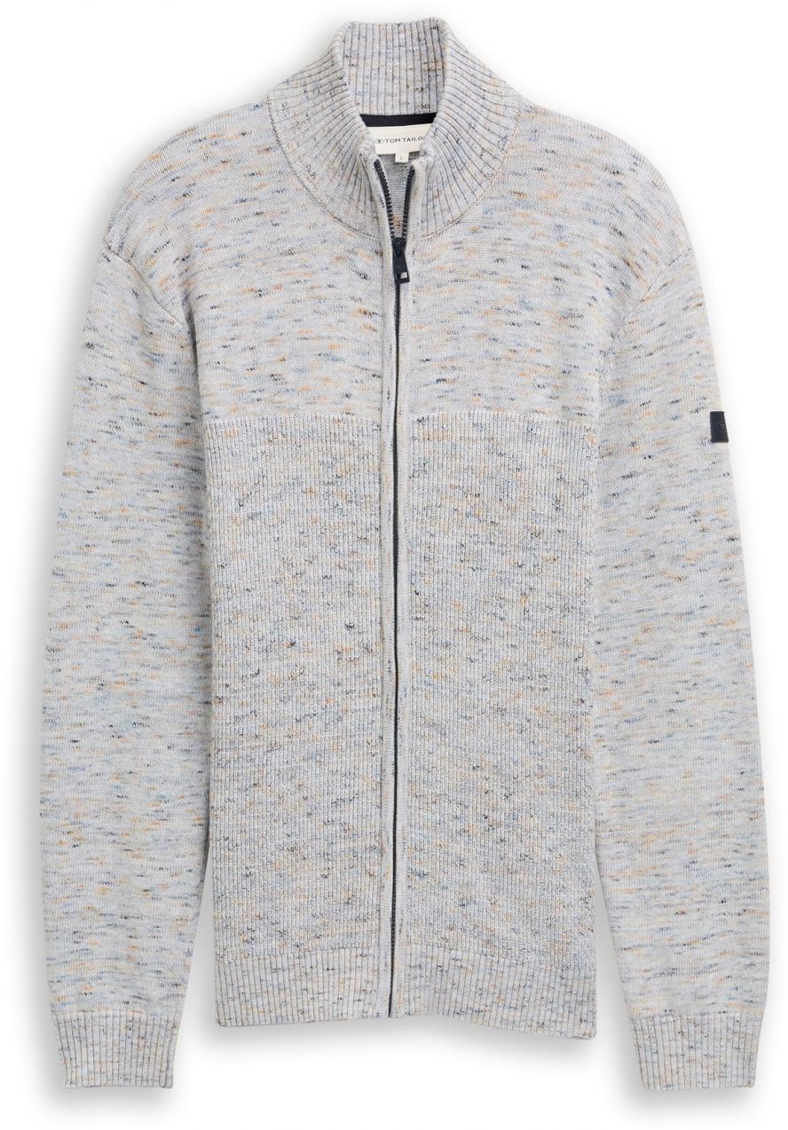 TOM TAILOR Kardigán  béžová / námornícka modrá / svetlomodrá / svetlosivá