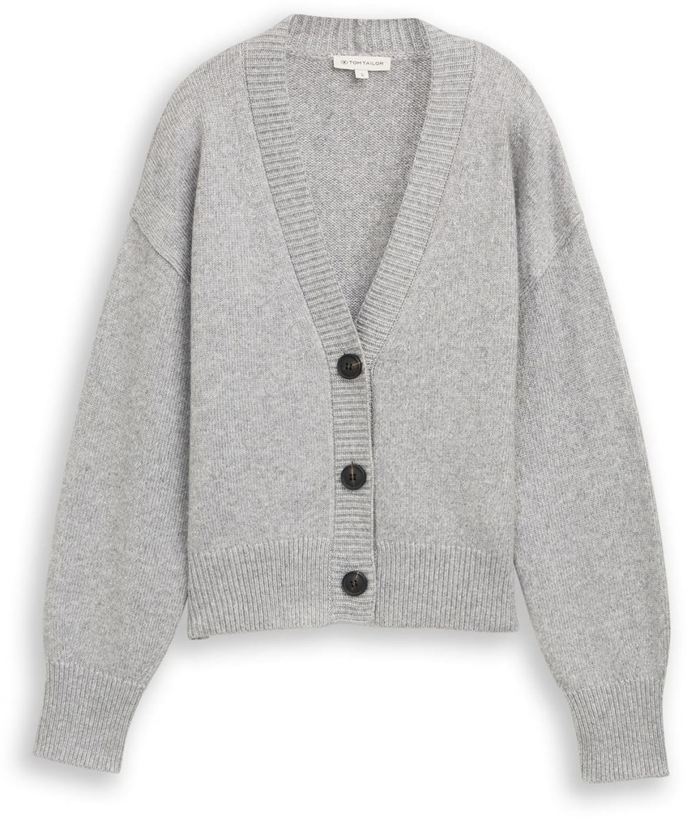 TOM TAILOR Kardigán  sivá