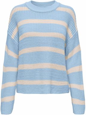 JDY Oversize sveter 'JDYJUSTY'  svetlomodrá / prírodná biela
