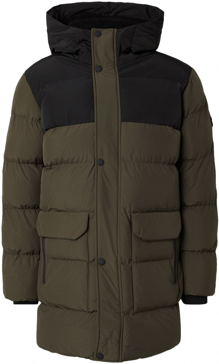 19V69 ITALIA Funkčná bunda 'Justin'  olivová / čierna