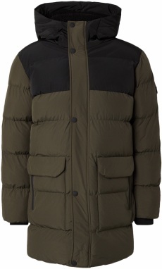 19V69 ITALIA Funkčná bunda 'Justin'  olivová / čierna