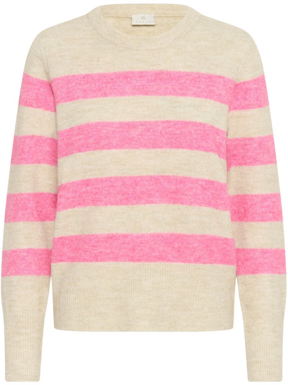 Kaffe Sveter 'KAniel'  tmavošedá / ružová