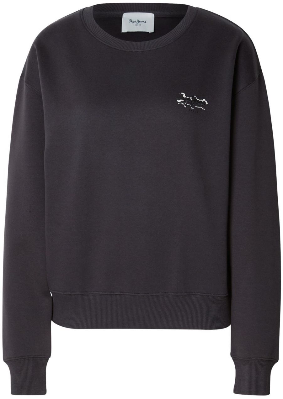 Pepe Jeans Mikina 'LETHA'  sivá / čierna / biela