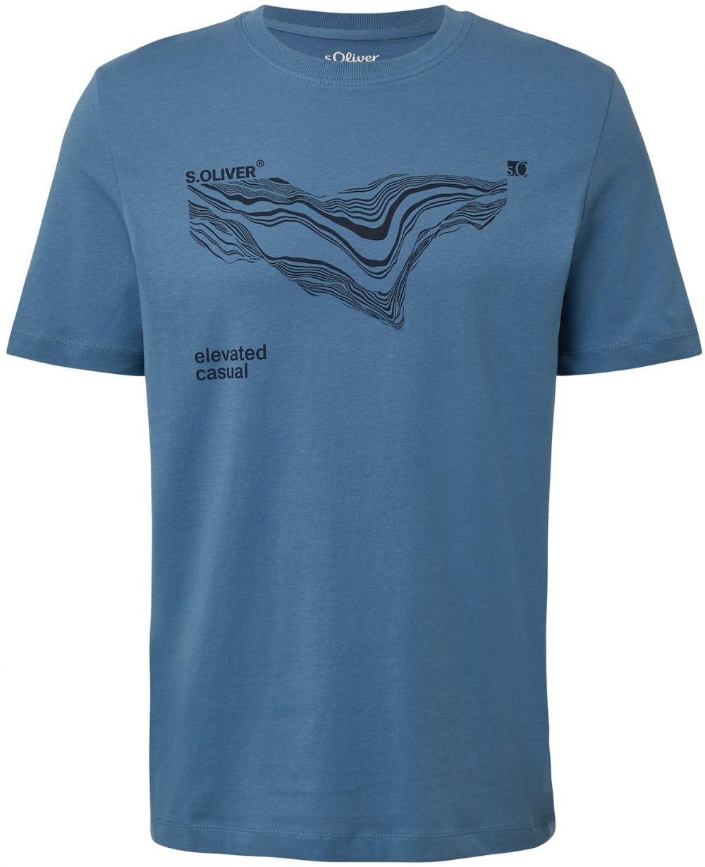 s.Oliver Tričko  modrá / čierna