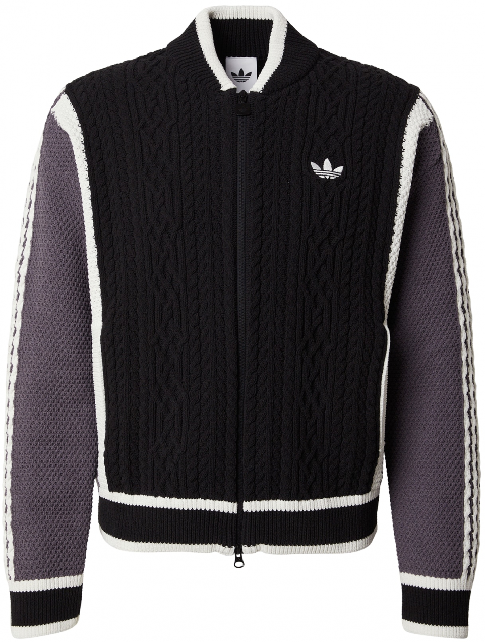 ADIDAS ORIGINALS Kardigán  fialová / čierna / biela