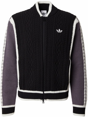ADIDAS ORIGINALS Kardigán  fialová / čierna / biela