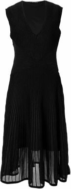 Karl Lagerfeld Pletené šaty  čierna