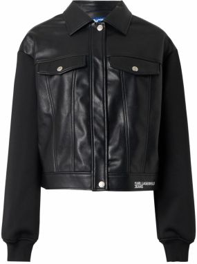 KARL LAGERFELD JEANS Prechodná bunda  čierna